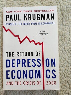 Paul Krugman The Return of Depression Economics Paperback 2009 Crisis of 2008